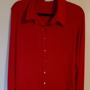 Calvin Klein dress shirt, gold buttons